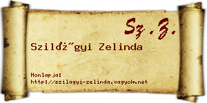 Szilágyi Zelinda névjegykártya